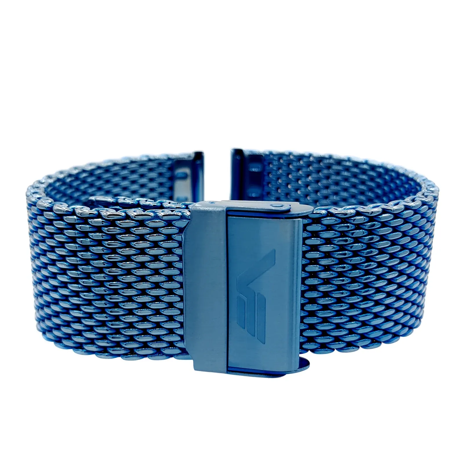 NH38-560D681 Set with the Blue PVD Stainless Steel Mesh bracelet 2
