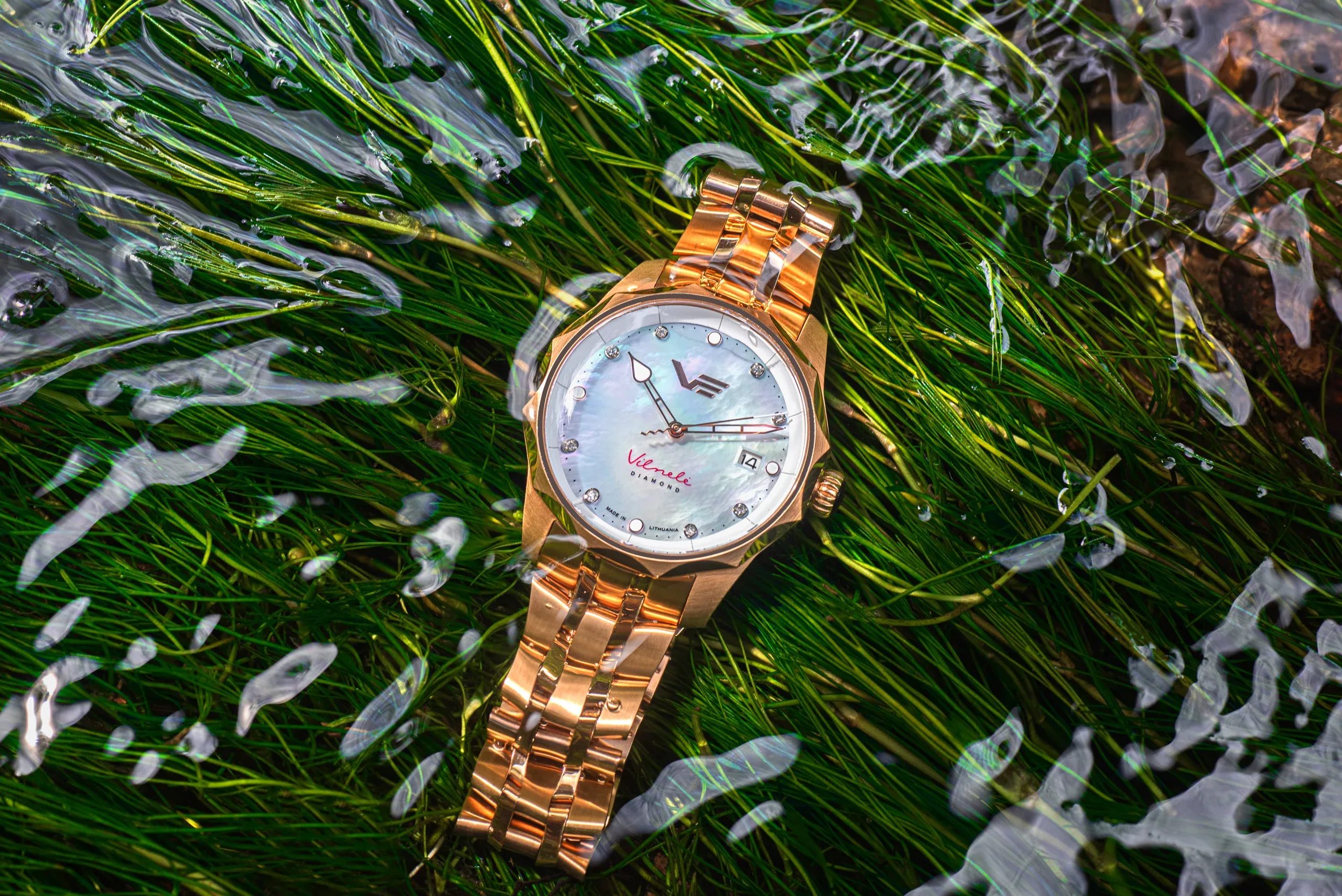 VS42-125B754 Set with the Rose Gold PVD Stainless Steel Solid bracelet 5
