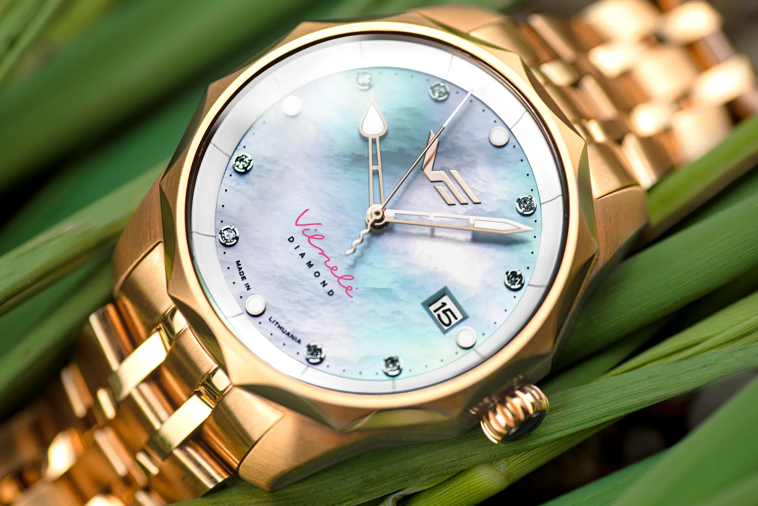VS42-125B754 Set with the Rose Gold PVD Stainless Steel Solid bracelet 3