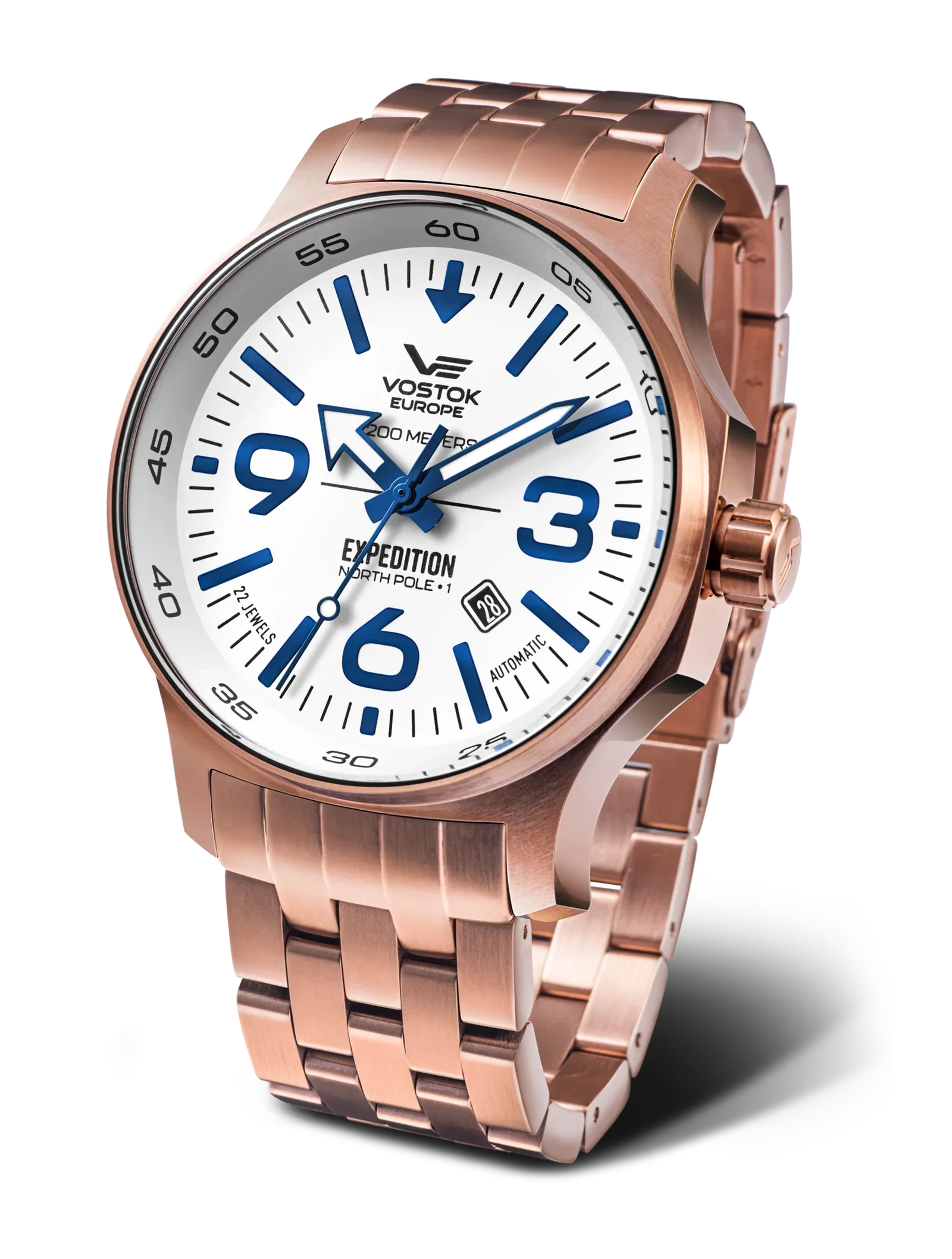 Pole 1 YN55-595B641 Set with Rose Gold PVD Stainless Steel Solid bracelet