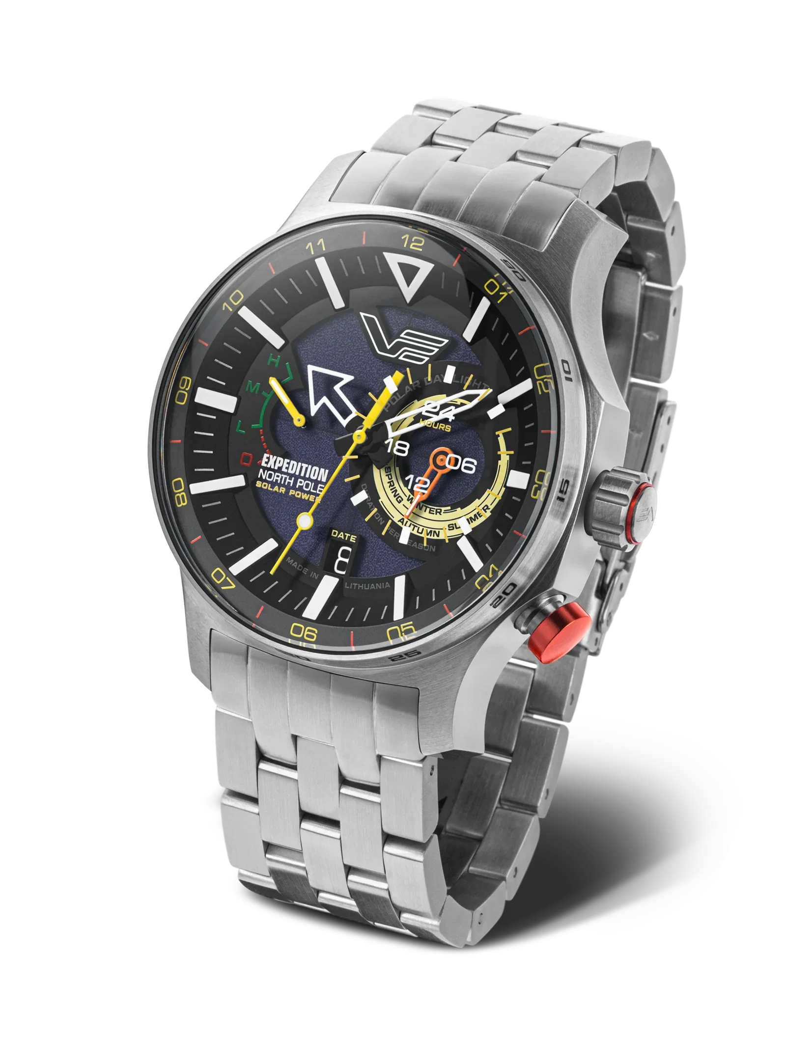 North Pole VS57-595A735 Set with Stainless Steel Solid bracelet