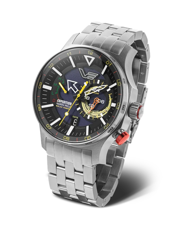 North Pole VS57-595A735 Set with Stainless Steel Solid bracelet