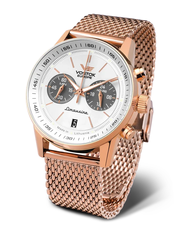 VK64-560B692 Set with the Rose Gold PVD Stainless Steel Mesh bracelet