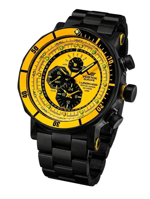 YM86-620C504 Set with the Black PVD Stainless Steel Solid bracelet