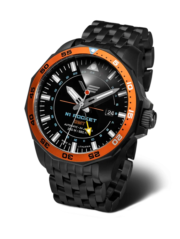 NH34-225C714 Set with the Black PVD Stainless Steel Solid bracelet