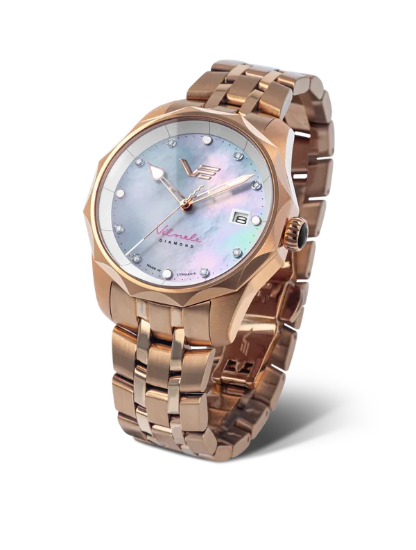 VS42-125B754 Set with the Rose Gold PVD Stainless Steel Solid bracelet