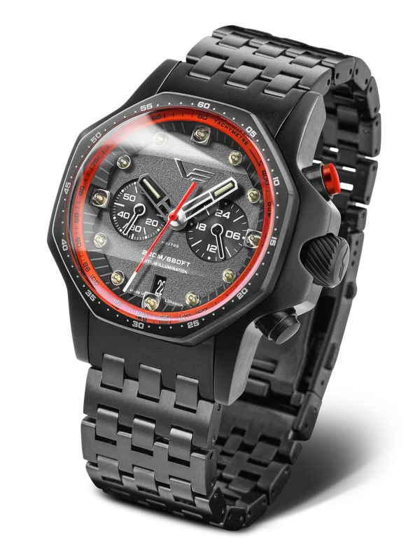 Sakharov VK64-640C699 Set with Integrated Black PVD Stainless Steel Solid Bracelet