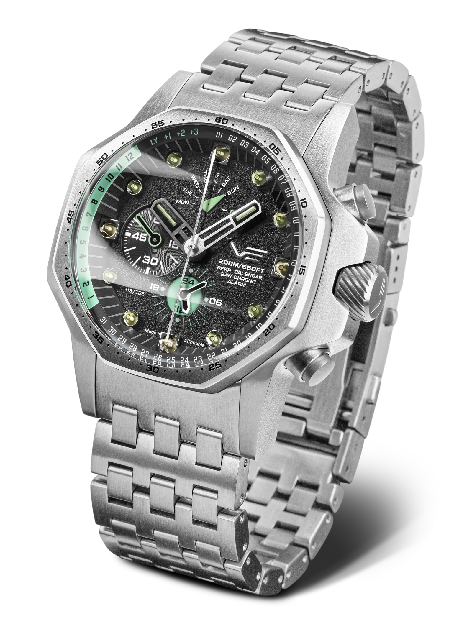 Oppenheimer YM86-640A695 Set with Integrated Stainless Steel Solid Bracelet